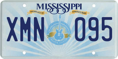 MS license plate XMN095