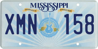 MS license plate XMN158
