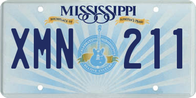MS license plate XMN211