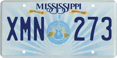 MS license plate XMN273