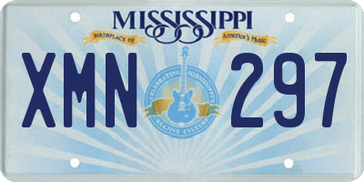 MS license plate XMN297