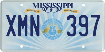 MS license plate XMN397