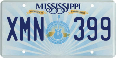 MS license plate XMN399