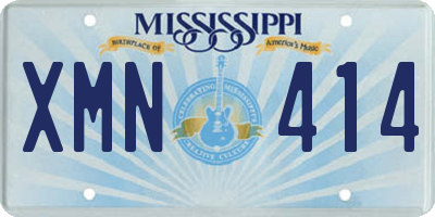 MS license plate XMN414