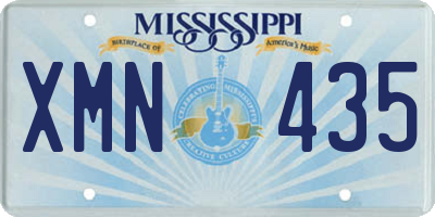 MS license plate XMN435