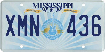 MS license plate XMN436