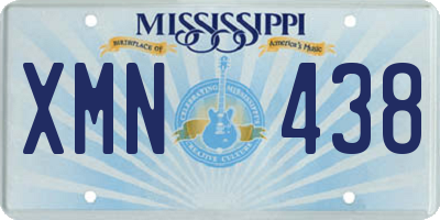 MS license plate XMN438