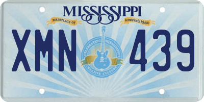 MS license plate XMN439