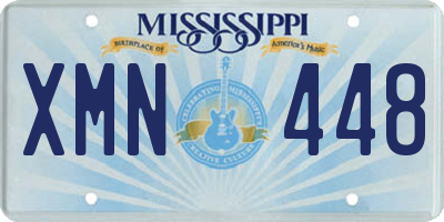 MS license plate XMN448