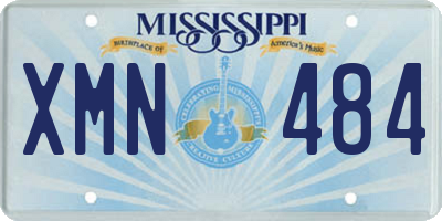MS license plate XMN484