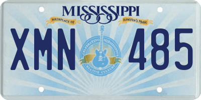 MS license plate XMN485