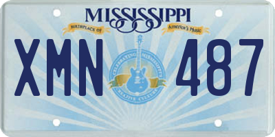MS license plate XMN487