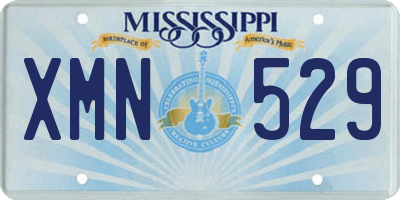MS license plate XMN529