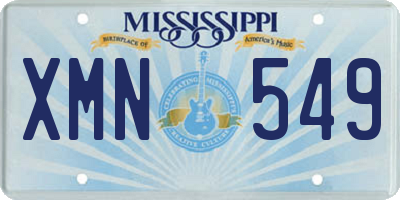 MS license plate XMN549
