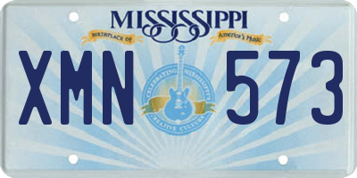 MS license plate XMN573