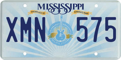 MS license plate XMN575