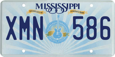 MS license plate XMN586