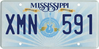 MS license plate XMN591