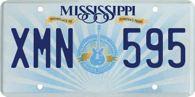 MS license plate XMN595