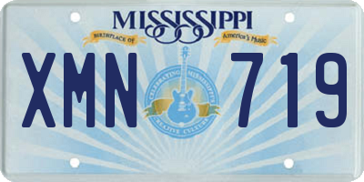 MS license plate XMN719
