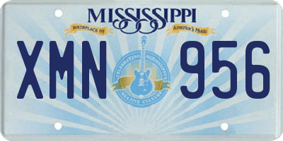 MS license plate XMN956