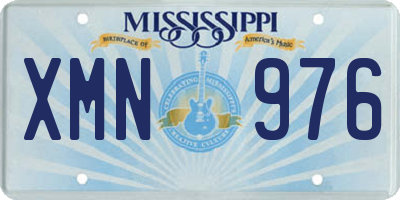 MS license plate XMN976