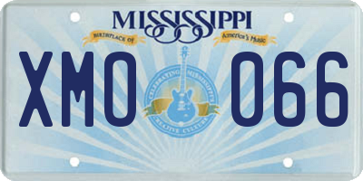 MS license plate XMO066