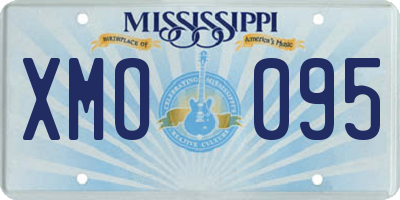 MS license plate XMO095