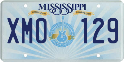 MS license plate XMO129
