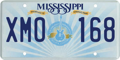 MS license plate XMO168