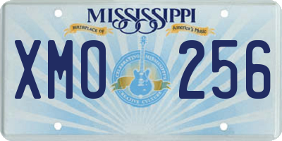 MS license plate XMO256