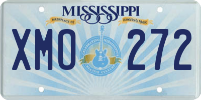 MS license plate XMO272