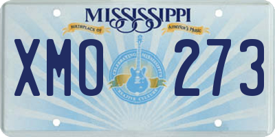 MS license plate XMO273
