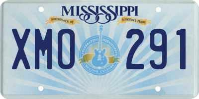 MS license plate XMO291