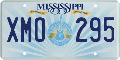 MS license plate XMO295