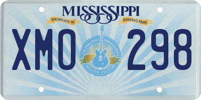 MS license plate XMO298