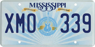 MS license plate XMO339