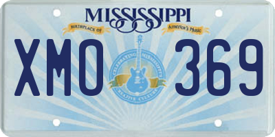 MS license plate XMO369