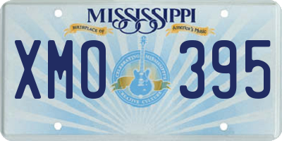 MS license plate XMO395