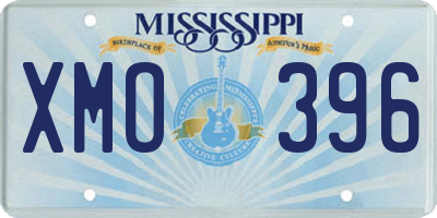 MS license plate XMO396