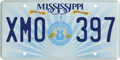 MS license plate XMO397