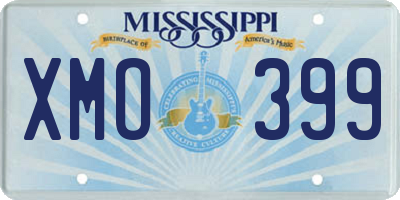 MS license plate XMO399
