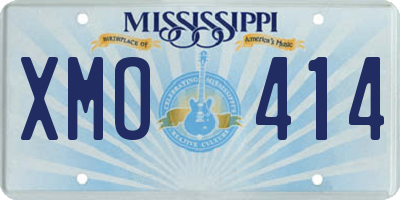 MS license plate XMO414