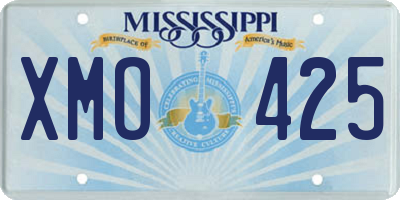 MS license plate XMO425