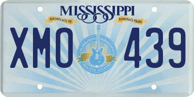 MS license plate XMO439