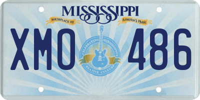 MS license plate XMO486