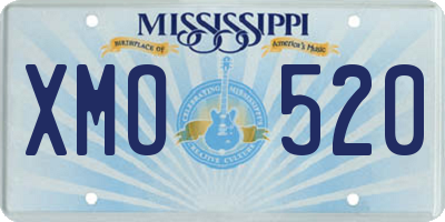 MS license plate XMO520