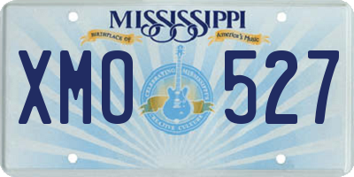 MS license plate XMO527