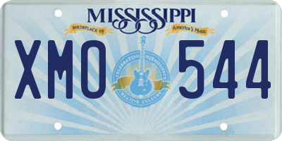MS license plate XMO544