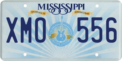 MS license plate XMO556